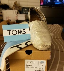 TOMS-Classic Silver Glitter